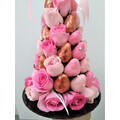 30cm Ombre Pink Strawberry Tower w/ Copper (Medium)